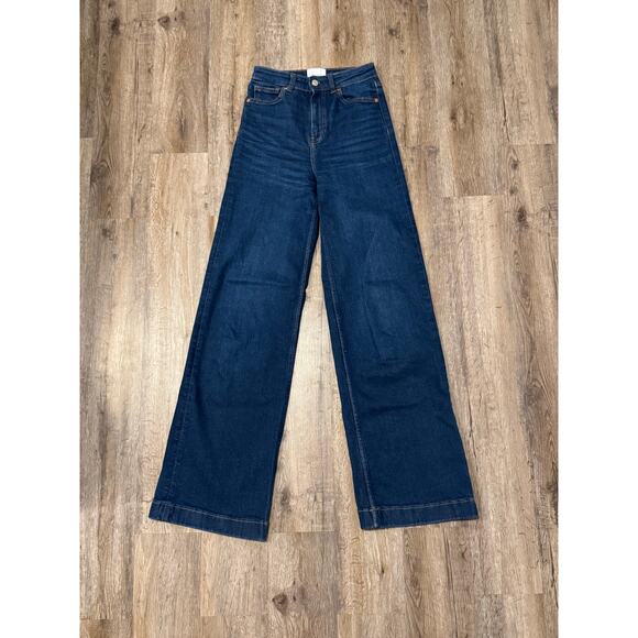Reformation Women’s Bex Super Stretch High-Rise Wide-Leg Jeans Size 24